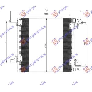 HLADNJAK KLIME (51x53.5x16) 00-05 MERCEDES ML (W163) (1998-2005) (OEM: 1638300170)