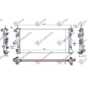 HLADNJAK MOTORA 2.2-2.3-3.0DIZ MAN 78x38 LEMLJEN CITROEN JUMPER (2006-2014) (OEM: 1330Q3, 1342588080, 1361274080)