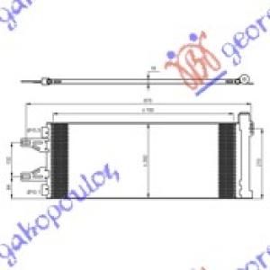 HLADNJAK KLIME 2.0-2.2-2.3-3.0HD(71x29.7x1.6 CITROEN JUMPER (2006-2014) (OEM: 6455EP)