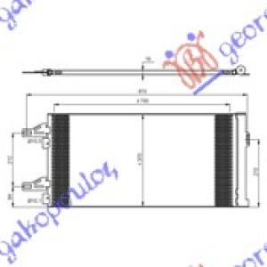 HLADNJAK KLIME 2.2-2.3-3.0 D HDi (71x37x16) PEUGEOT BOXER (2006-2014) (OEM: 1344098080, 1361236080, 6455EQ)