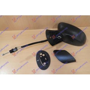 RETROVIZOR MEHANICKI CRNI Leva str. FIAT 500 (2007-2015) (OEM: 735481658)