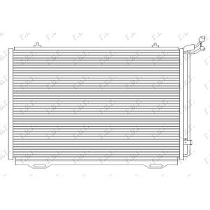 HLADNJAK KLIME 2.0 -2.3 -3.2 BENZIN (55.2x40.6x25 MERCEDES SLK (R170) (1996-2004) (OEM: 2028300970)