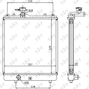 HLADNJAK MOTORA 1.0 -1.2 BEN MAN OTV.SIST. (MEHAN) SUZUKI IGNIS (2000-2008) (OEM: 1300220, 9208632)