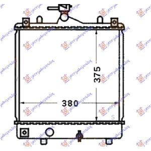 HLADNJAK MOTORA 1.0 -1.3 BEN MAN 375x380 LEMLJEN SUZUKI IGNIS (2000-2008) (OEM: 1300220, 9208632)