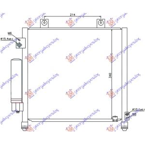 HLADNJAK KLIME -03 (39.7x34x1.6) SUZUKI IGNIS (2000-2008) (OEM: 95310-78F00, 9531078F00)