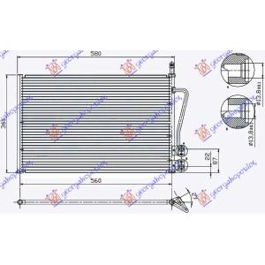 HLADNJAK KLIME BEN 1.4 DIZ (530x335x16) FORD FUSION (2002-2012) (OEM: 1142771, 1146195, 1254203)