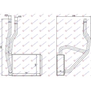 GREJAC U KABINI (BR) (191x145x44) FORD FUSION (2002-2012) (OEM: 1206926, 2S6H18B539AB)