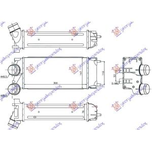 HLADNJAK INTERCOOLER 1.6 HDI (30x150x80) 09- CITROEN C4 (2004-2011) (OEM: 0384N9, 9800291280)