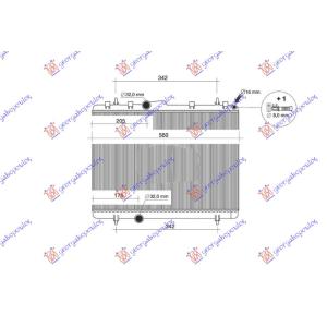 HLAD. MOTORA 1.6-2.0 DIZEL MAN (380x549) CITROEN C5 (2004-2008) (OEM: 1330.J9, 1330.V3, 1330J9)