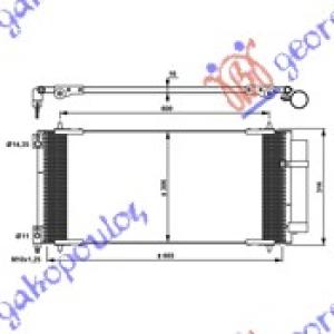 HLADNJAK KLIME 2.2-2.7 HDi (67x30.7) CITROEN C5 (2004-2008) (OEM: 6455EA)