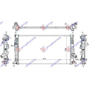 HLADNJAK MOTORA 1.6-1.8-2.0TDCi-2.5 ST(67x38)M/ FORD FOCUS C-MAX (2003-2007) (OEM: 1357325, 8603811)