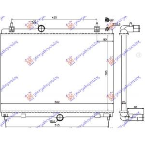 HLADNJAK MOTORA 2.0 HDi (38x56.7x28) 08- PEUGEOT 407 (2004-2010) (OEM: 1330W5, 1330X2, 133396)