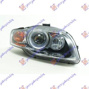 FAR XENON (ZUTI MIGAVAC) (DEPO) Desna str. AUDI A4 (2004-2007) (OEM: 8E0941030AS)