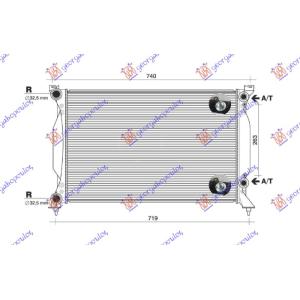 HLADNJAK 2.0 TFSI BENZ AUTO (630X410) AUDI A4 (2004-2007) (OEM: 8E0121251AE, 8E0121251AP)