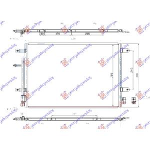 HLADNJAK KLIME S4-4.2 BEN 2.7-3.0 DIZ 56x39 AUDI A4 (2004-2007) (OEM: 8E0260401E, 8E0260401J, 8E0260403E)