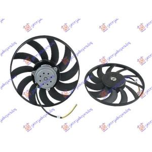 VENTILATOR (MOTOR+ELISA) BEN-DIZ (380mm) AUDI A4 (2004-2007) (OEM: 8E0959455, 8E0959455A, 8E0959455K)