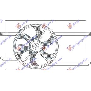 VENTILATOR KOMPLET BENZIN MITSUBISHI COLT (2005-2008) (OEM: 1355A010)