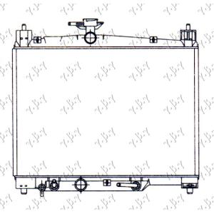 HLADNJAK KLIME 1.0i 16V VTi (35x49)AUT OTVOREN SISTEM TOYOTA YARIS (1999-2005) (OEM: 16400-23090, 1640023090, 1640023091)