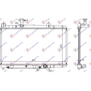 HLADNJAK 1.4 D4D +/-AC(350x639x16)(KOYO) TOYOTA YARIS (1999-2005) (OEM: 16400-33070, 16400-33087, 1640033070)