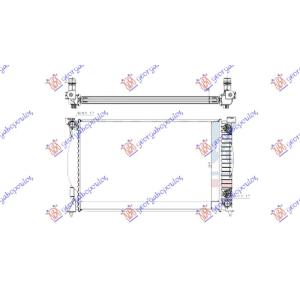 HLADNJAK MOTORA 2.4 BEN AUTO 632x399 CEVI DIJ. AUDI A4 (2000-2004) (OEM: 8E0121251P)