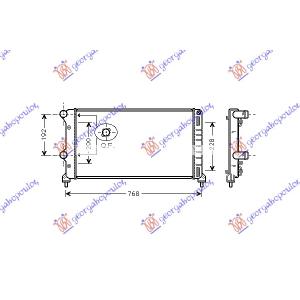 HLADNJAK MOTORA 1.3-1.9cc JTD+/-AC (70x30.6) FIAT DOBLO (2001-2005) (OEM: 46807378, 51861635)