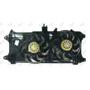 VENTILATOR KOMPLET (1.3-1.9 JTD) +A/C FIAT DOBLO (2001-2005) (OEM: 51718489)