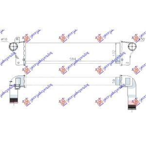 HLADNJAK INTERCOOLER 2.0 DIZEL 00- (594x132x50) LAND ROVER FREELANDER (1998-2007) (OEM: PNG000020, PNG000021)