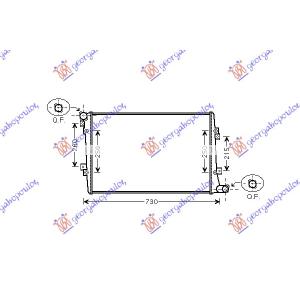 HLADNJAK MOTORA 1.9-2.0 DIZ (650x400) (MEHAN) SEAT TOLEDO (2004-2012) (OEM: 1K0121251AK, 1K0121251AM)