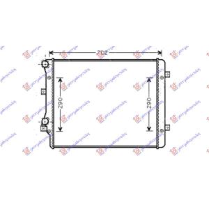 HLADNJAK MOTORA 2.0 BEN 2.0 DIZ (650x450) (B-A) SEAT TOLEDO (2004-2012) (OEM: 1K0121251BK, 1K0121251DM, 1K0121251EH)