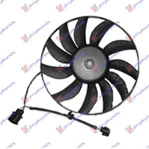 VENTILATOR(MOTOR+VENTIL)(360mm)(100W) SKODA OCTAVIA 5 (2004-2008) (OEM: 1K0959455AH, 1K0959455CN)