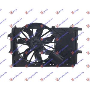 VENTILATOR KOMPLET (+A/C) BENZIN OPEL MERIVA (2003-2010) (OEM: 1314964, 6341156, 13128928)