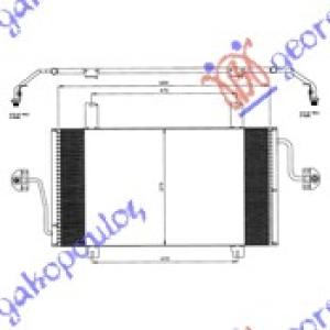 HLADNJAK KLIME 2.5DIZEL 99 - 01 (68.2x37.8 RENAULT MASTER/MASCOTT (1998-2009) (OEM: 4417246, 4500908, 09161208)