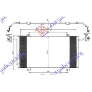 HLADNJAK KLIME 1.9 -2.2-2.8DTi 68.2x37.8 99-01 OPEL MOVANO (1998-2009) (OEM: 4500909, 7701044407)