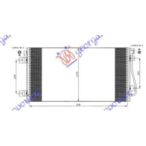 HLADNJAK KLIME DIZEL 01-03 (69.2x38) OPEL MOVANO (1998-2009) (OEM: 4403238)