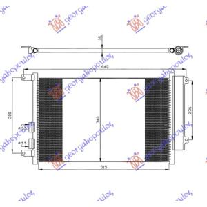 HLADNJAK KLIME 1.9JTD (56x34x1.6) ALFA ROMEO GT (2003-2010) (OEM: 46814850)