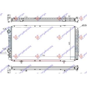 HLADNJAK MOTORA (790x410x32) (LEMLJEN) PEUGEOT BOXER (1994-2002) (OEM: 1301N3, 1307390080, 1307394080)