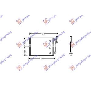 HLADNJAK KLIME 2.5-2.7-3.2 BENZIN(33x27.5x16 PORSCHE BOXSTER (986) (1996-2004) (OEM: 99657311100)