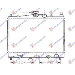 HLADNJAK MOTORA 1.2-1.4 BEN AUTO 380x448 JAPAN NISSAN MICRA (K12) (2002-2010) (OEM: 21460AX000, 21460AX100, 21460AX200)