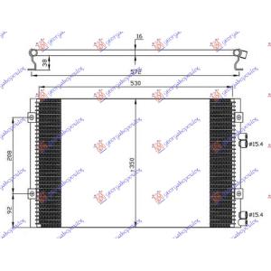 HLADNJAK KLIME 2.2 CRD (54x35x1.6) CHRYSLER PT CRUISER (2001-2010) (OEM: 5093708AA)