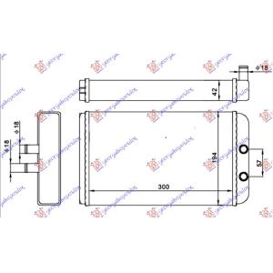 GREJAC KABINE (M) (300x195x42) CITROEN JUMPER (2002-2006) (OEM: 46722710, 6448H8)