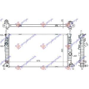 HLADNJAK RS305-350-ST225 PET.(67x36.5) FORD FOCUS (2004-2008) (OEM: 1305491, 1309413, 1318176)