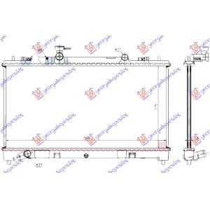 HLADNJAK MOTORA 1.8-2.0-2.3 BEN MAN 05- 375x730 MAZDA 6 (2002-2008) (OEM: L3R415200B, L3R415200C, L3R415200D)