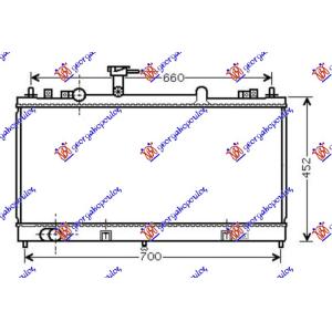 HLADNJAK MOTORA 1.8-2.0-2.3 BEN MAN -05 MAZDA 6 (2002-2008) (OEM: L32715200, L32715200A, L32715200B)