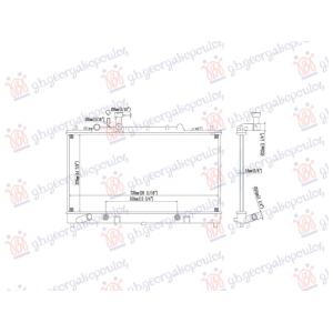 HLADNJAK MOTORA 2.0/2.3 BENZIN (AUTO) (738x375) MAZDA 6 (2002-2008) (OEM: L32115200C, L32115200D, L32215200E)