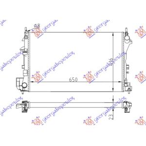 HLADNJAK MOTORA 1.6-18I 16V(65x40.5)Z16XE-Z18X OPEL VECTRA C (2002-2005) (OEM: 1300244, 24418338, 95524868)