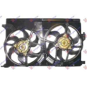 VENTILATOR KOMPLET (DUPLI) BENZIN-DIZEL OPEL VECTRA C (2002-2005) (OEM: 1341368)