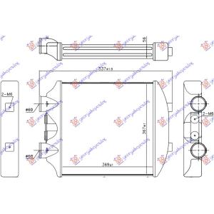 HLADNJAK INTERCOOLER 1.8 TURBO BENZIN - 1.9 Tdi SEAT IBIZA (2002-2008) (OEM: 6LL145804)