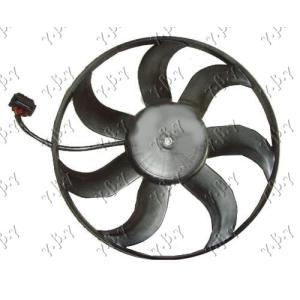 VENTILATOR (MOTOR+ELISA) (390mm) (3PIN) SEAT IBIZA (2002-2008) (OEM: 1J0959455D, 1J0959455F, 6H0959455B)