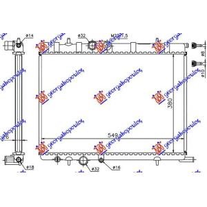 HLADNJAK MOTORA 1.1-1.4i8V -1.6i16V -02 (38x55 PEUGEOT 206 (1998-2009) (OEM: 1330-B3, 133038, 1330B3)