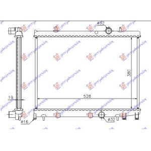 HLADNJAK MOTORA 1.6 HDi DIZEL(380x540x16 PEUGEOT 206 (1998-2009) (OEM: 96483977)